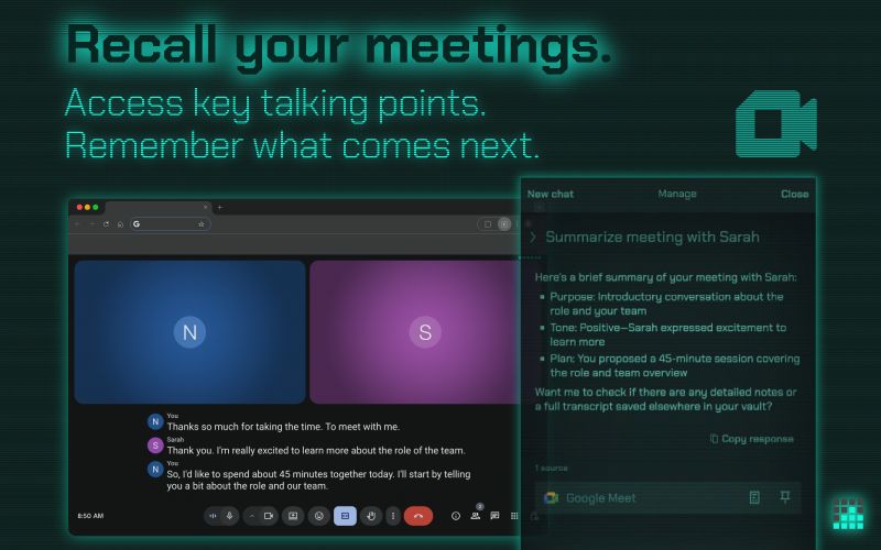 Remember What Was Said in Google Meet