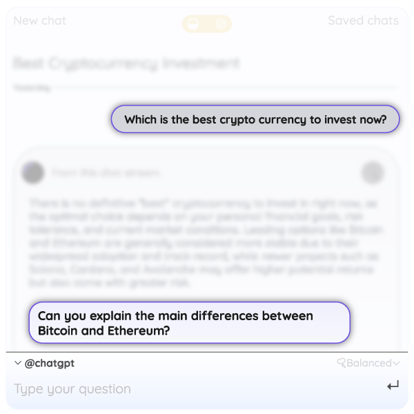 Contextual questions in every step interface